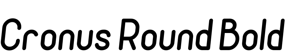 Cronus Round Bold Italic cкачати шрифт безкоштовно